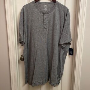 Men’s Grey Henley- XXL